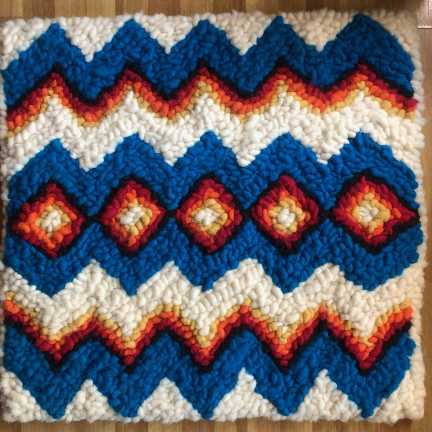 A mutli-colored saddle pad.